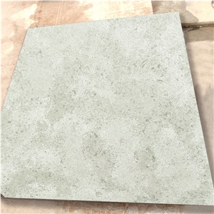Hot Sale 6001 Cement White Quartz Slabs