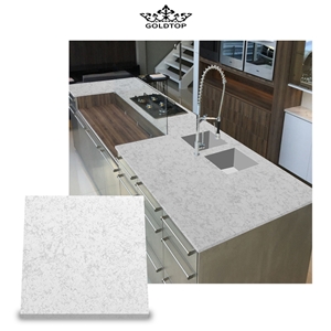 Kitchen 4003Artificial Solid Surface Whitequartz Countertops