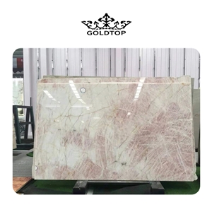 Goldtop OEM/ODM Onix Luxury Natural Pink Crystal Slabs