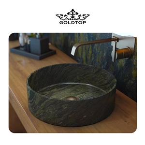 Green Silk Natural Quartzite Kitchen Undermount Sink
