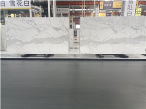 Book Matching Calacatta Vagli Marble Slabs Tiles For Wall