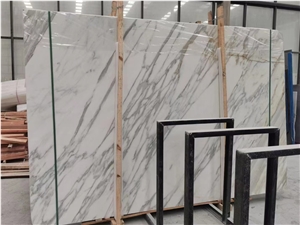 White Marble Arabescato Tiles And Slabs