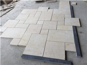 Yellow Limestone Split Wall Tiles And Decorated Stone
