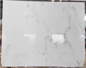 Polished Calacatta White Marble Slab