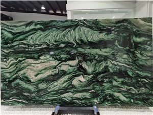 Polished Verde Lapponia Green Marble Slab