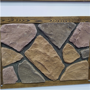 Multicolor Artificial Culture Stone For Outdoor Wall Patch