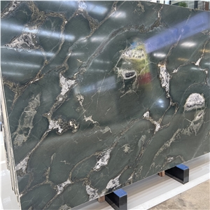 Factory Supply  Green Island Travels Marble Slabs For Sale