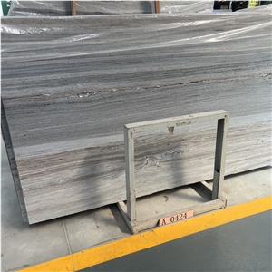 Grey Crystal Wood Grain Marble For Marble Inlay Flooring