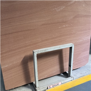 Hot Selling Honed Red Vein Sandstone Slabs For Outdoor Wall