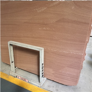 Hot Selling Honed Red Vein Sandstone Slabs For Outdoor Wall