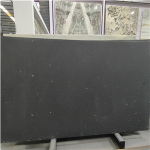 Luxury Lushan Black Ice Flake Granite Slabs For Flooring