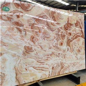 Red Onyx Slab Jade Cloud  For Wall And Slab