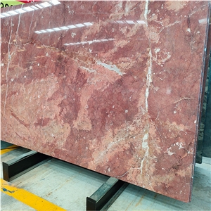 Red Slab 1.8Cm Thick Rose Red Marble For Wall And Floor