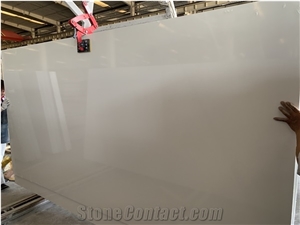High Quality Pure White Quartz Powder Stone Flooring Slabs