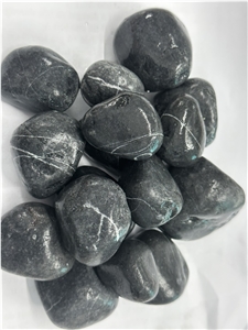 Black Pebble For Garden And Landscape Customized Size