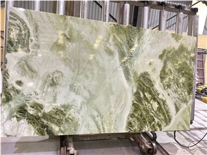Green Forest Jade Marble Slabs Natural Stone