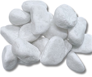 Tumbled White Pebble Stone 10-80Mm