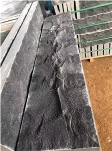 Zhanjiang Black Basalt  Split Floor Exterior Wall Slabs