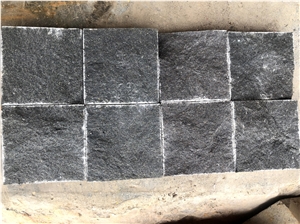 ZJ Black Basalt Natural  Cobble Stone 100*100*40Mm