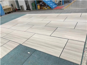 China White Wooden Marble Slab And Tiles For Project