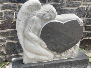 Angel Craved Headstone
