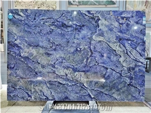 Luxury Brazil Azul Bahia Granite Slab