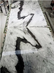 China Panda White Marble Polished Slab & Wall Tile
