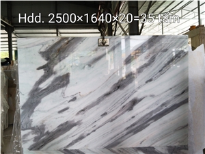 Vietnam Special Cyan Hill Snow White Marble Slabs