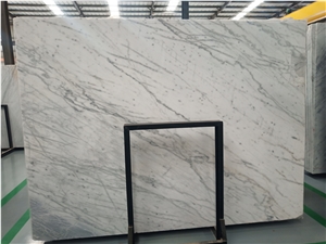 Polished White Bianco Carrara Marble Slab