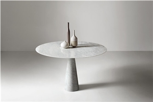 Carrara Marble Rounded Coffee Table Top