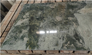 The Wiz Green Marble Honed Slabs