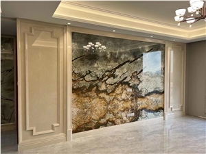 Brazil Atlas Granite Slab For Wall Decor Luxury Design