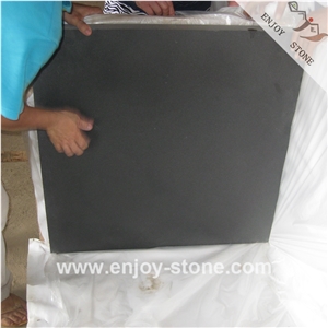 China Black  Basalt Basalt Tiles Honed