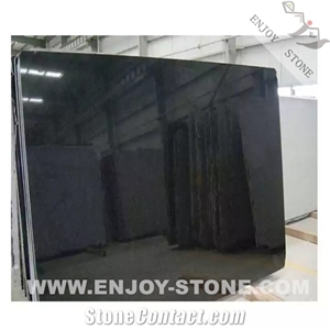 Mongolia Black Granite Slabs Polished