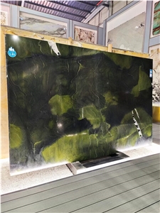 Avocado Green Quartzite Slab Tiles China