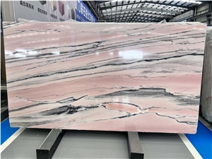 Rosa Aurora Marble Slab Tiles China
