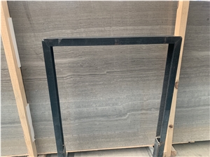 Wooden Grey Marble Slabs& Tiles, China Grey Marble