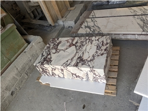Arabescato White Marble Plinth Coffee Tables For Home Decor
