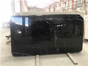 Black Marquina Marble For Flooring Tiles