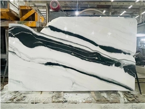 China Panda White Marble Stone For Wall Feature