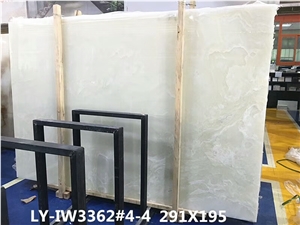 Snow White Onyx Slabs For Home Decoration