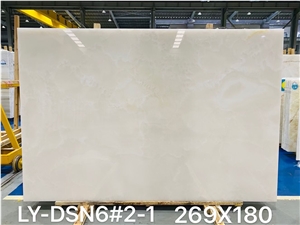 Super White Onyx Stone Slabs For Interior Decoration