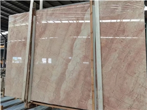 Cream Rose Marble Slab For Wall And Floor