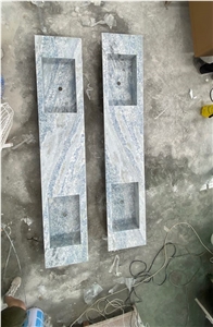 Icerburg Blue Quartzite Vanity Custom Bathroom Tops