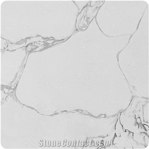 White Artificial Slab Stone Grey Vein Slab