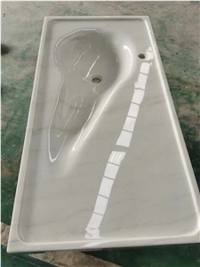 Goldtop New Quarry Volakas White Marble Slab Tiles