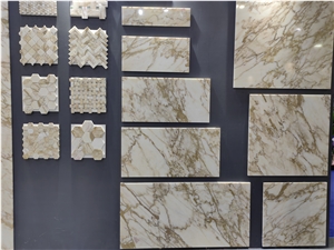 GOLDTOP ODM/OEM A Grade East Calacatta Gold Marble Tiles