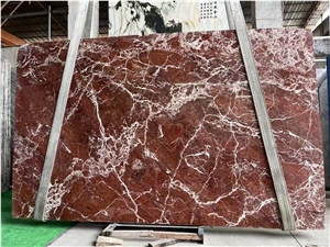 Red Rosso Lepanto Marble Slabs