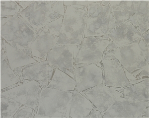 Artificial Grey Quartz Slab Stone Surface Tiles