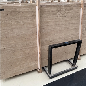 A Grade Natural Classic Travertine Slabs For Office Building